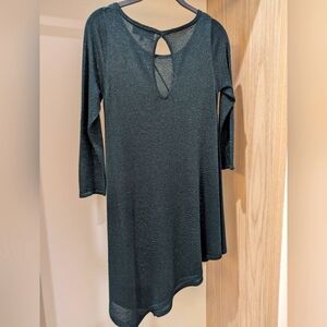 Green Shimmer Mini Dress